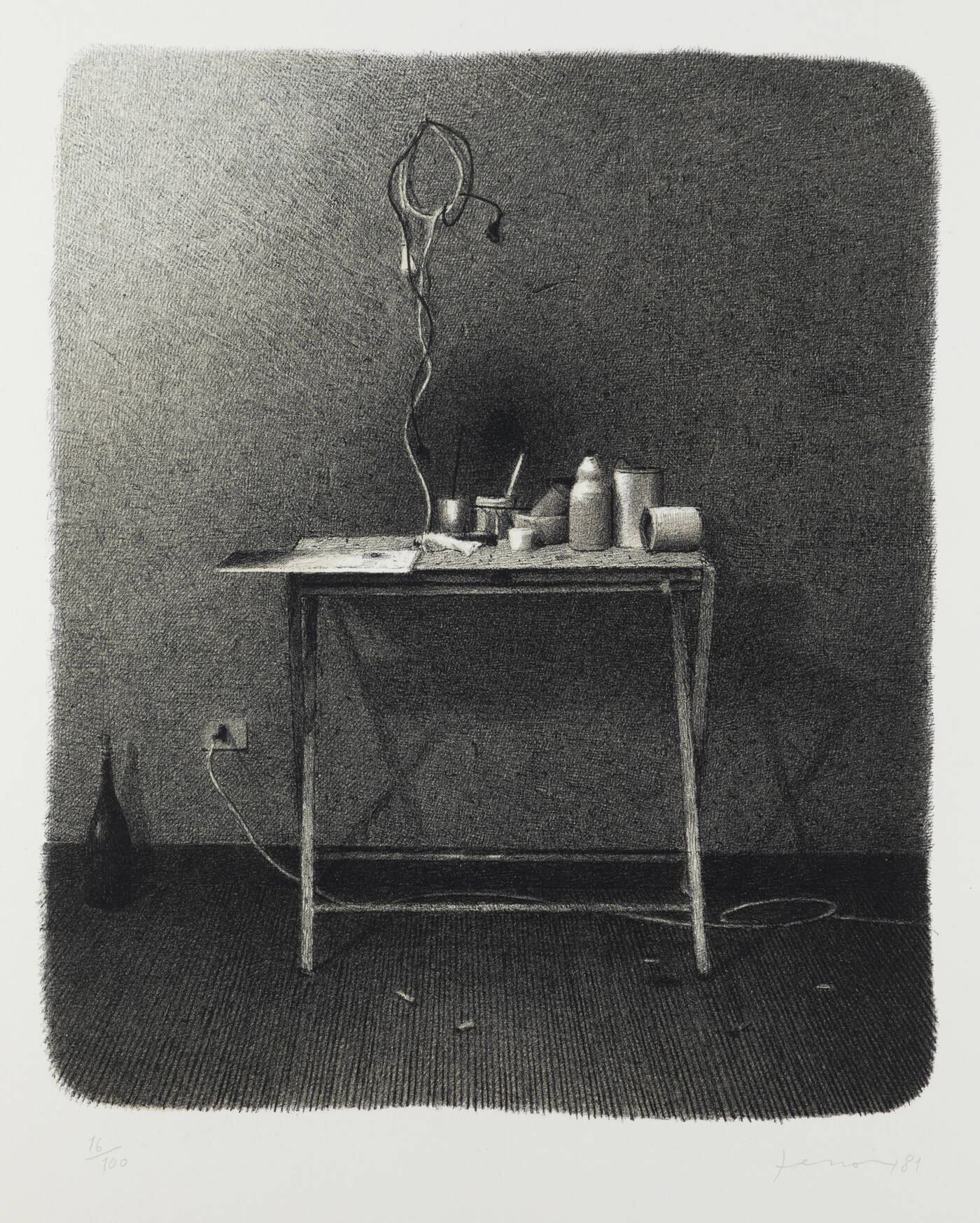 GIANFRANCO FERRONI - 'Oggetti sul tavolo' 1981