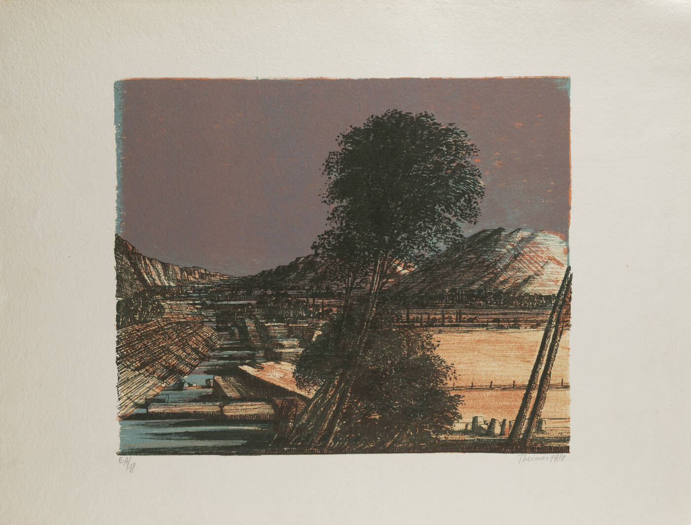 IVAN THEIMER - 'Paesaggio' 1980