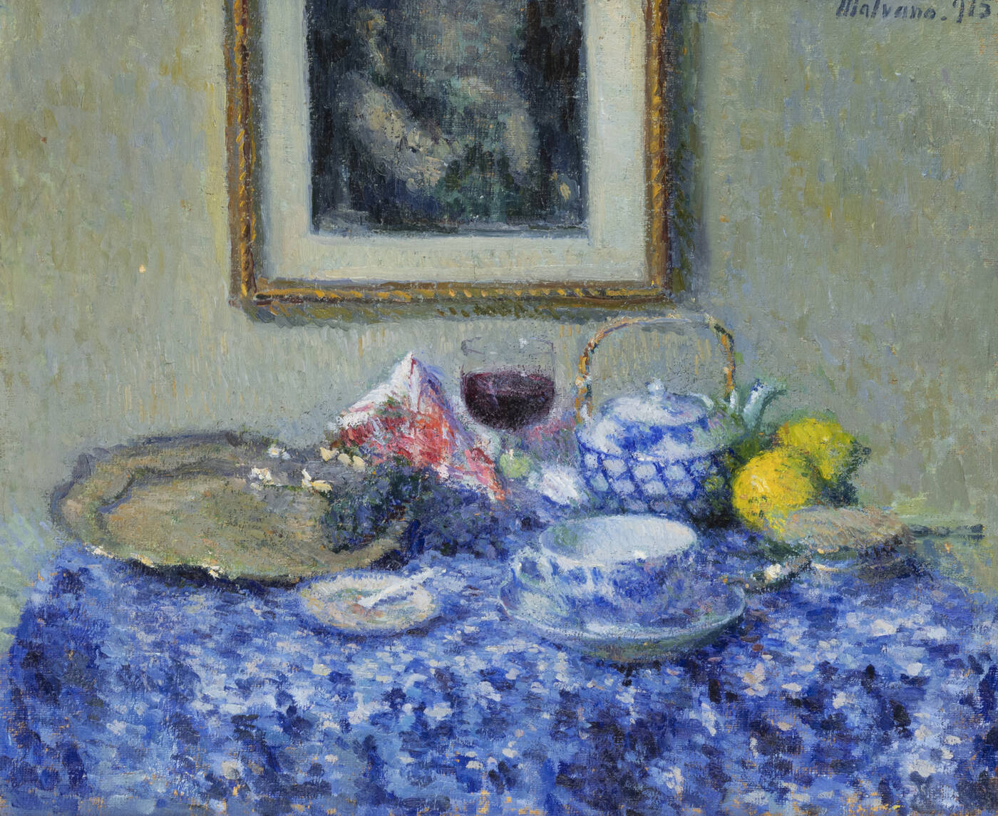 UGO MALVANO - 'Tavola imbandita' 1915