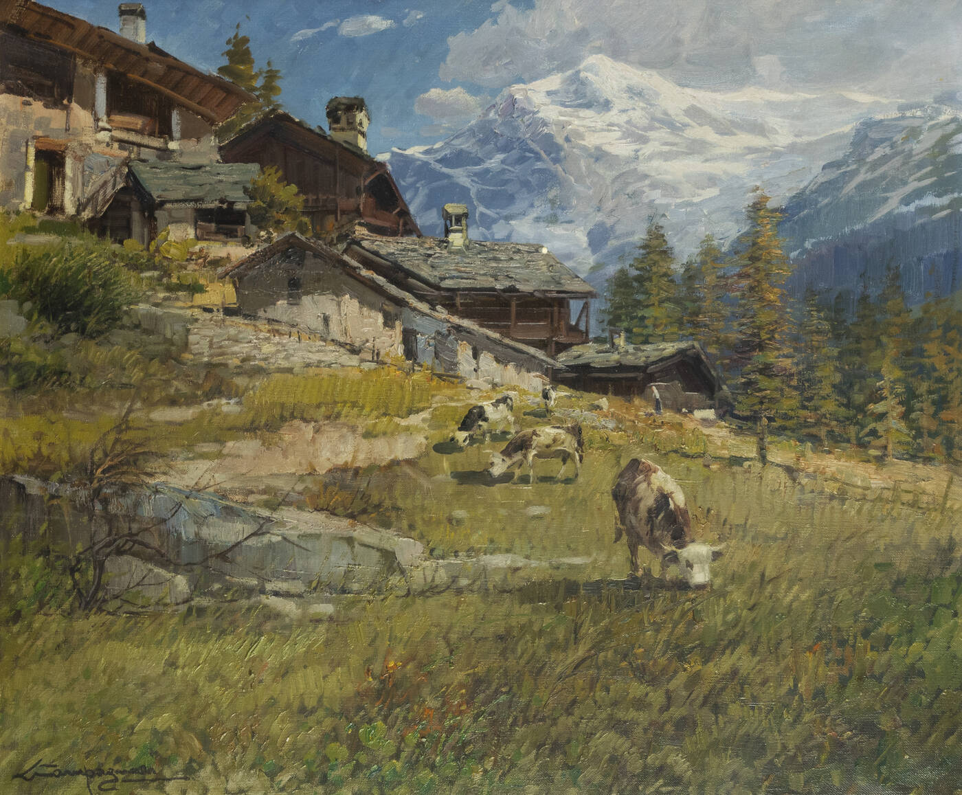 LICINIO CAMPAGNARI - 'Alta valle di Brusson (Verres-Valle d'Aosta)