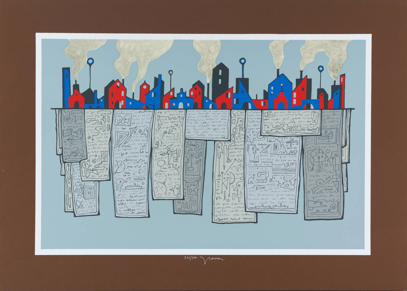 FRANCESCO CASORATI - 'Paese e scritture' 