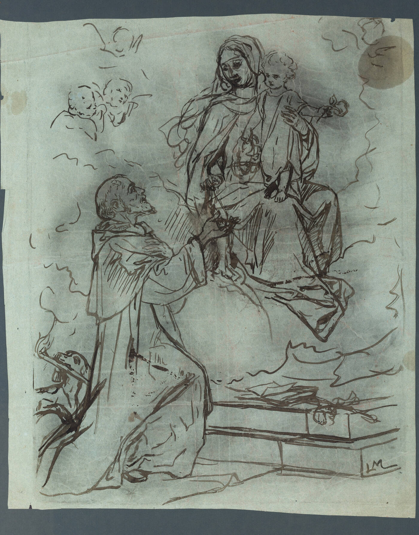 LUIGI MORGARI - 'Scena religiosa'