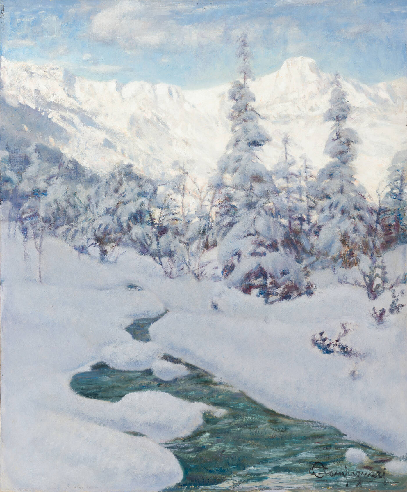 OTTORINO CAMPAGNARI - 'Neve in controluce' 1978