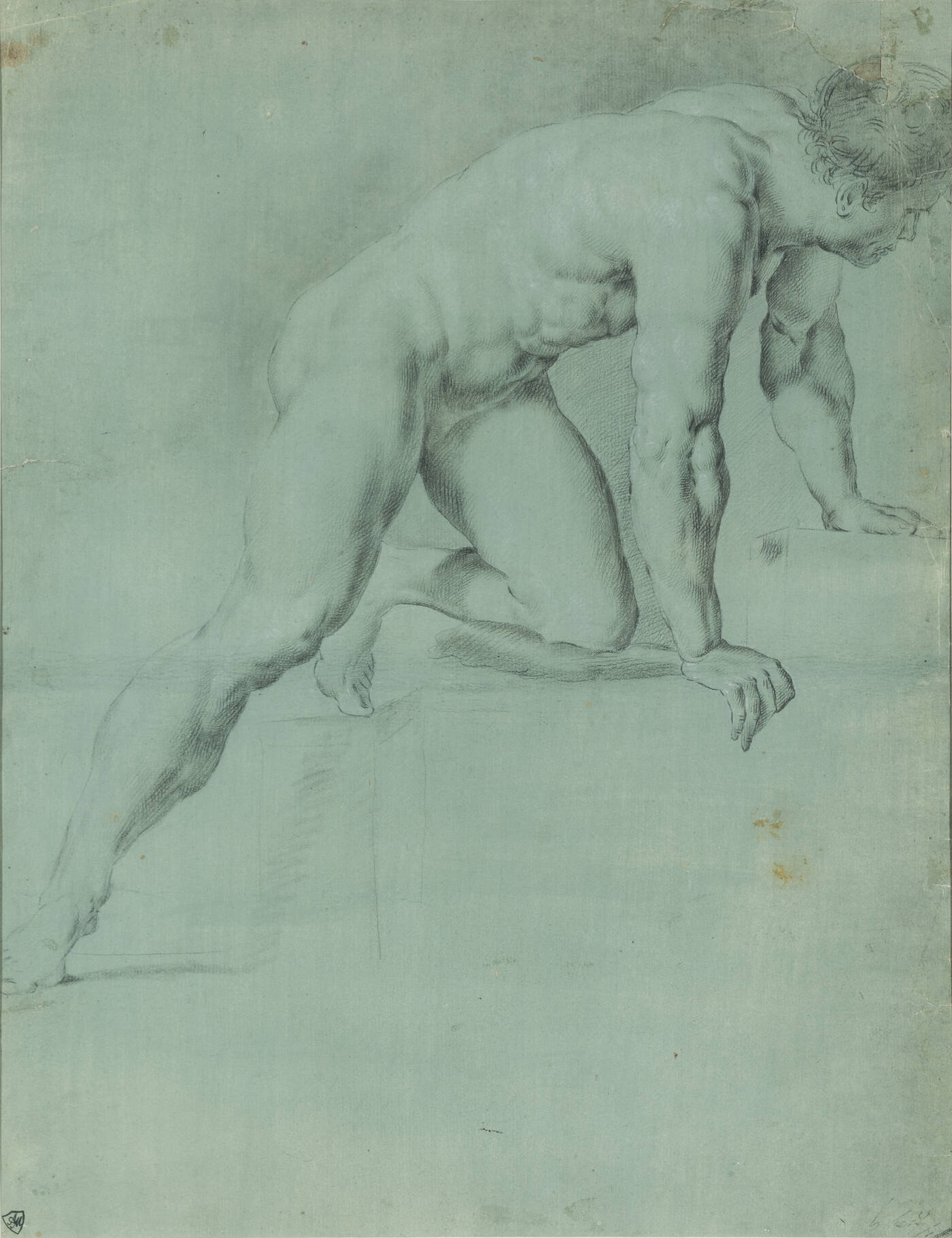 PITTORE ANONIMO - 'Studio di figura maschile'