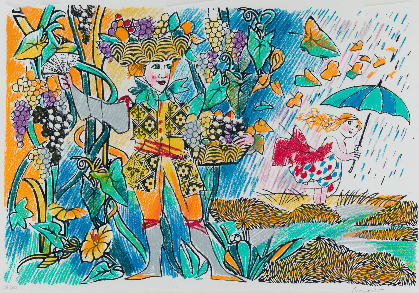 EMANUELE LUZZATI - 'Figura primaverile'