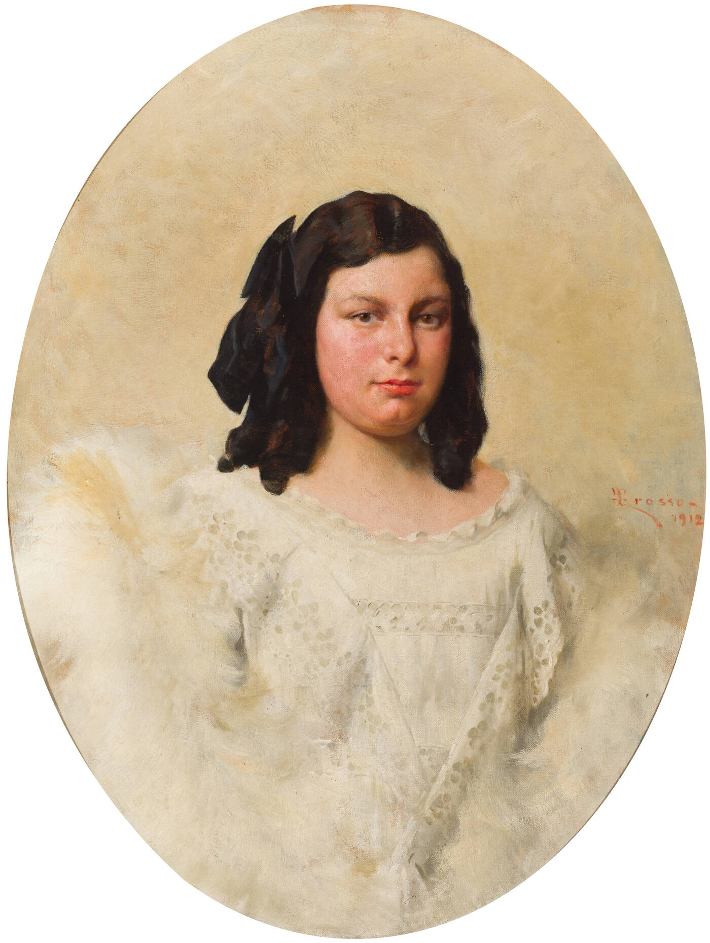 GIACOMO GROSSO - 'Ritratto di fanciulla' 1912