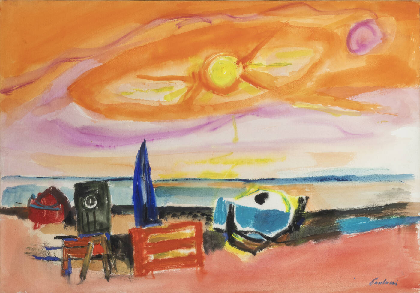 ENRICO PAULUCCI - 'Spiaggia rossa'