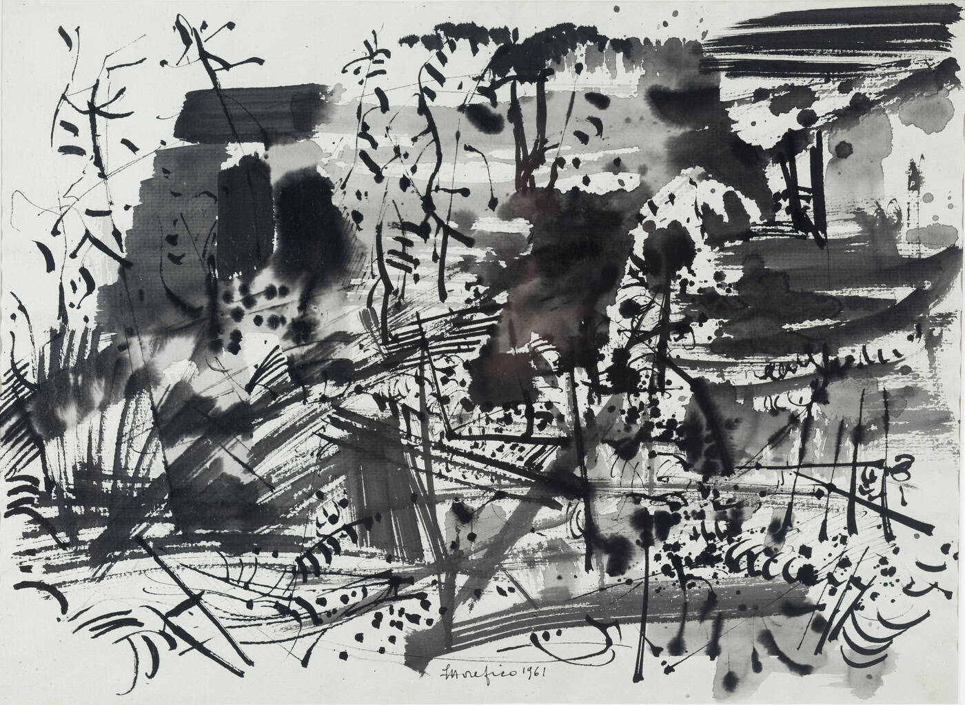 ETTORE FICO - 'Paesaggio' 1961