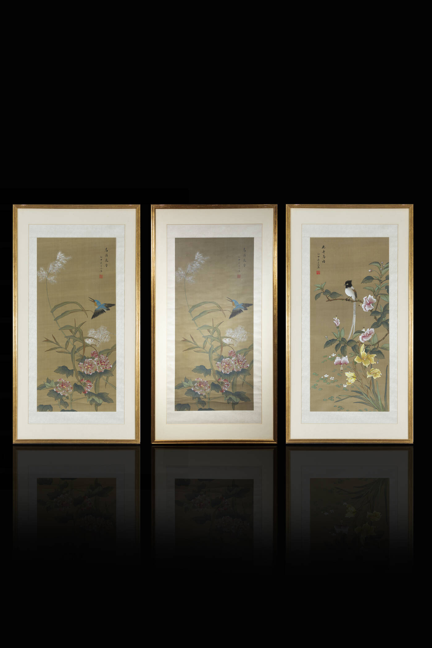 LOTTO DI TRE DIPINTI