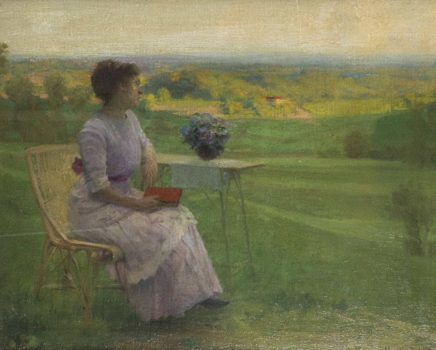 ORESTE PIZIO - 'Erminia Pizio Piovà in giardino'