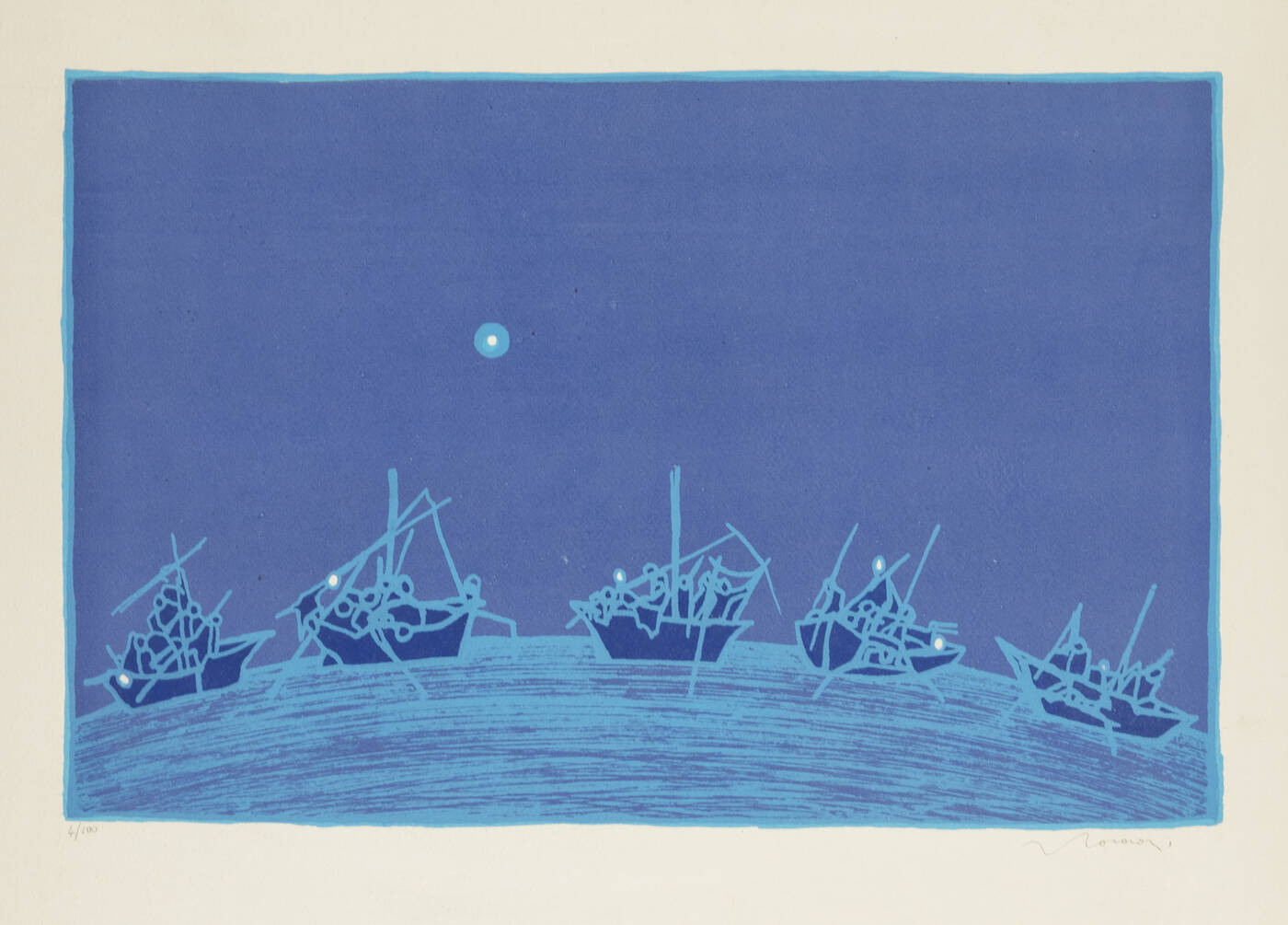 FRANCESCO CASORATI - 'Barche'