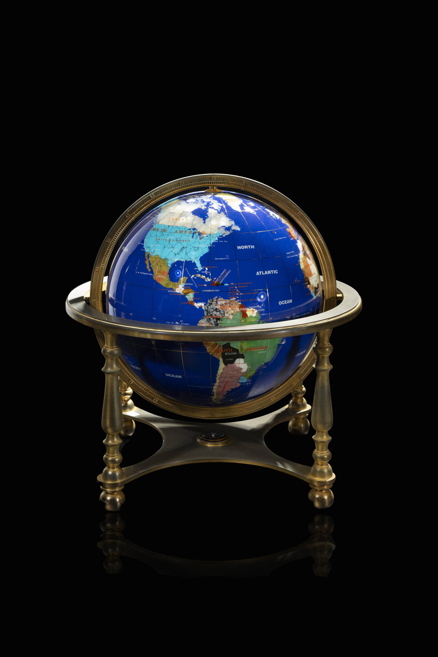 GLOBE - Hard stone globe