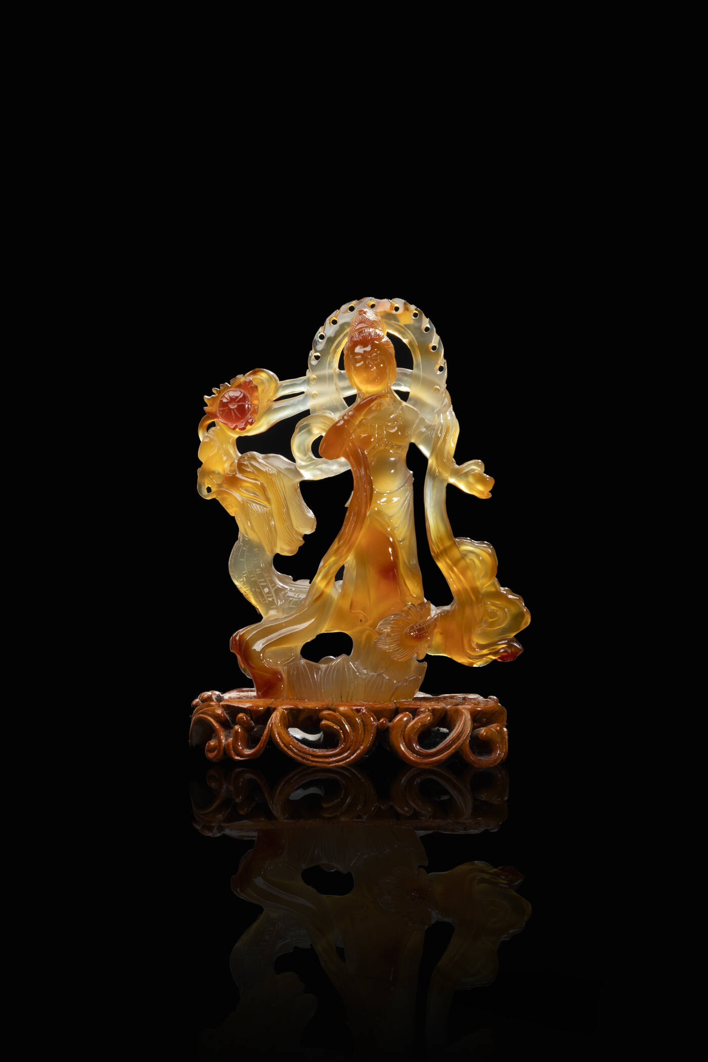 GUAYNIN  - Guaynin con drago in agata