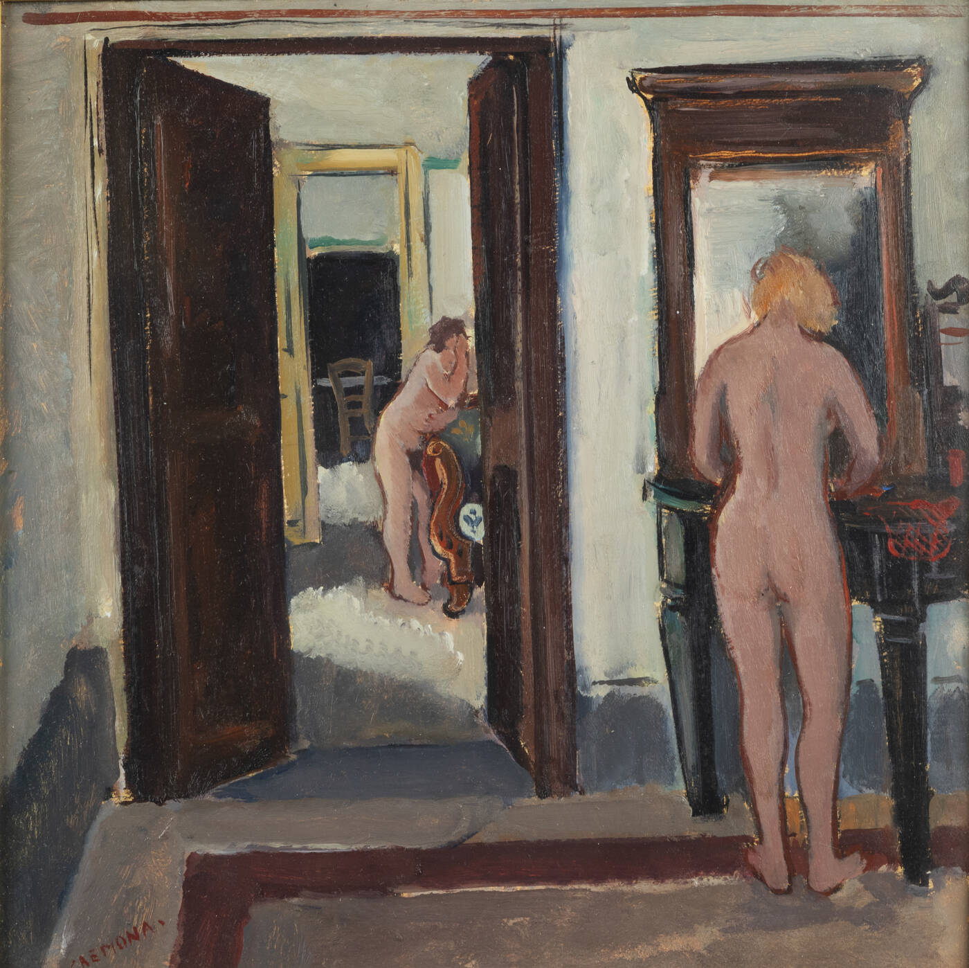 ITALO CREMONA - 'Nudi nello studio' 1930