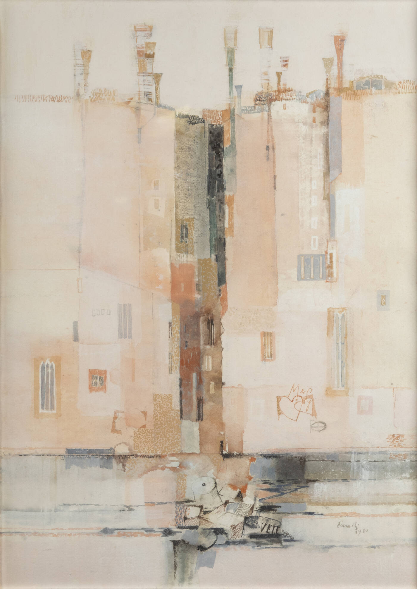 FERNANDO EANDI - 'Palazzi' 1980