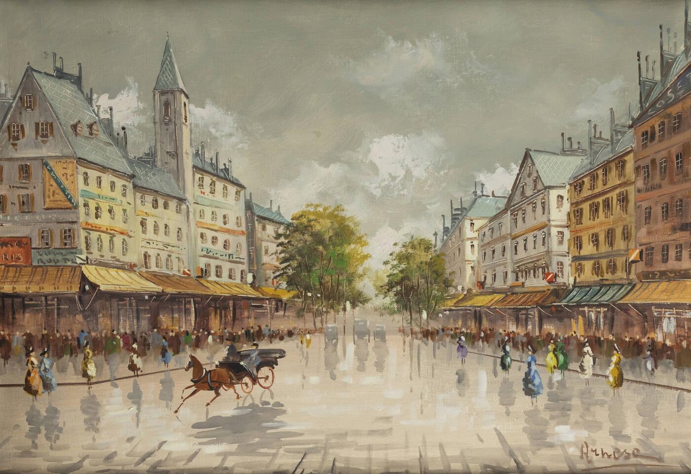 PITTORE ANONIMO - 'Scena cittadina'