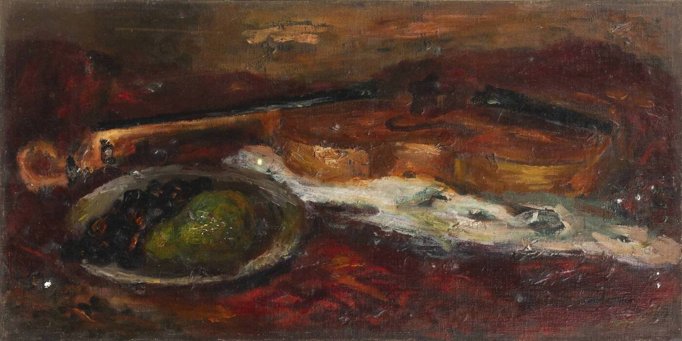 GIULIO DA MILANO - 'Violino fondo rosso' 1940