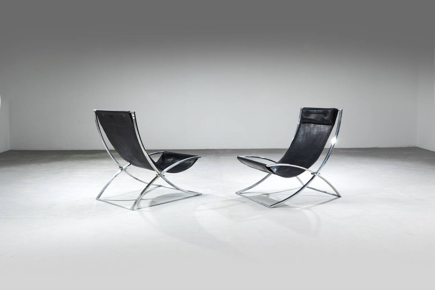 MARCELLO CUNEO - Coppia di sedie sdraio mod. Paola 