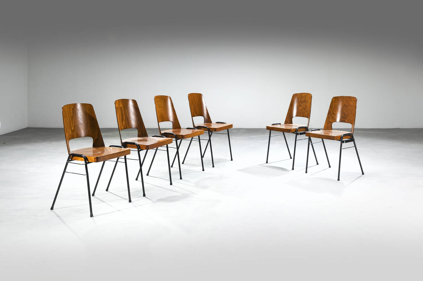 BAUMANN - Sei sedie impilabili