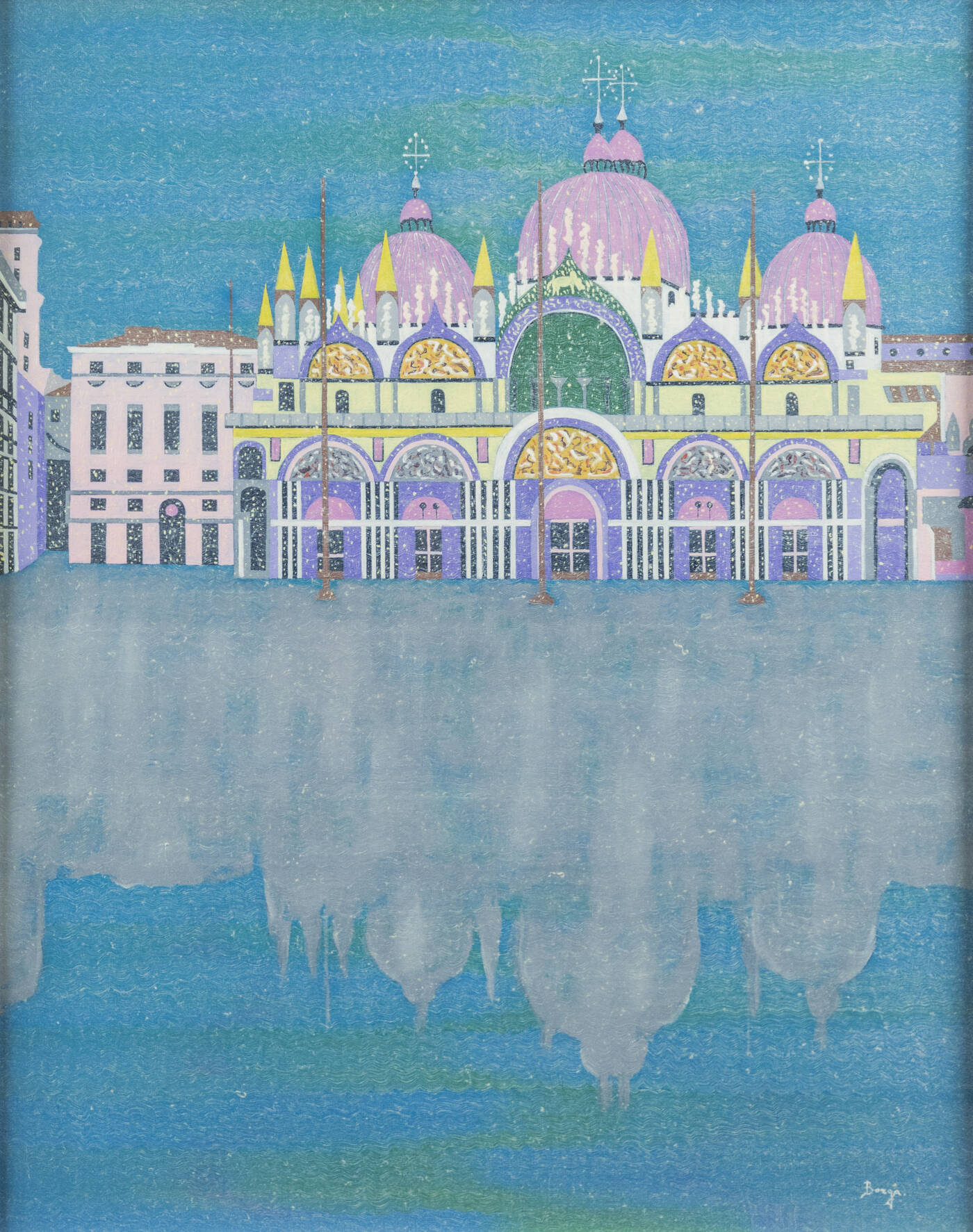 FRANCO BORGA - 'Notte chiara su San Marco che si specchia' 2008