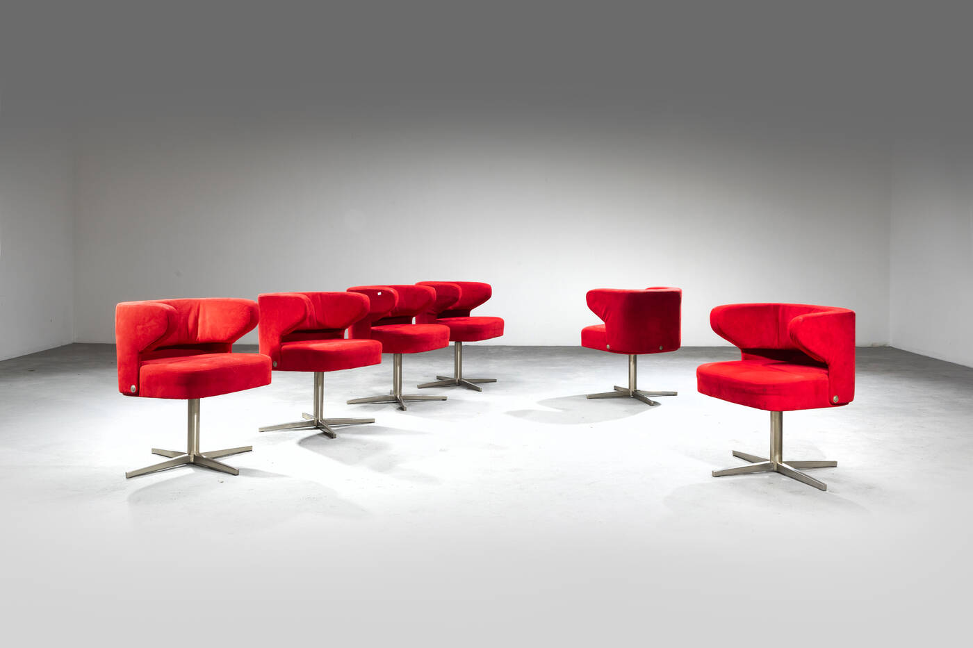 GIULIO MOSCATELLI - Sei poltroncine girevoli