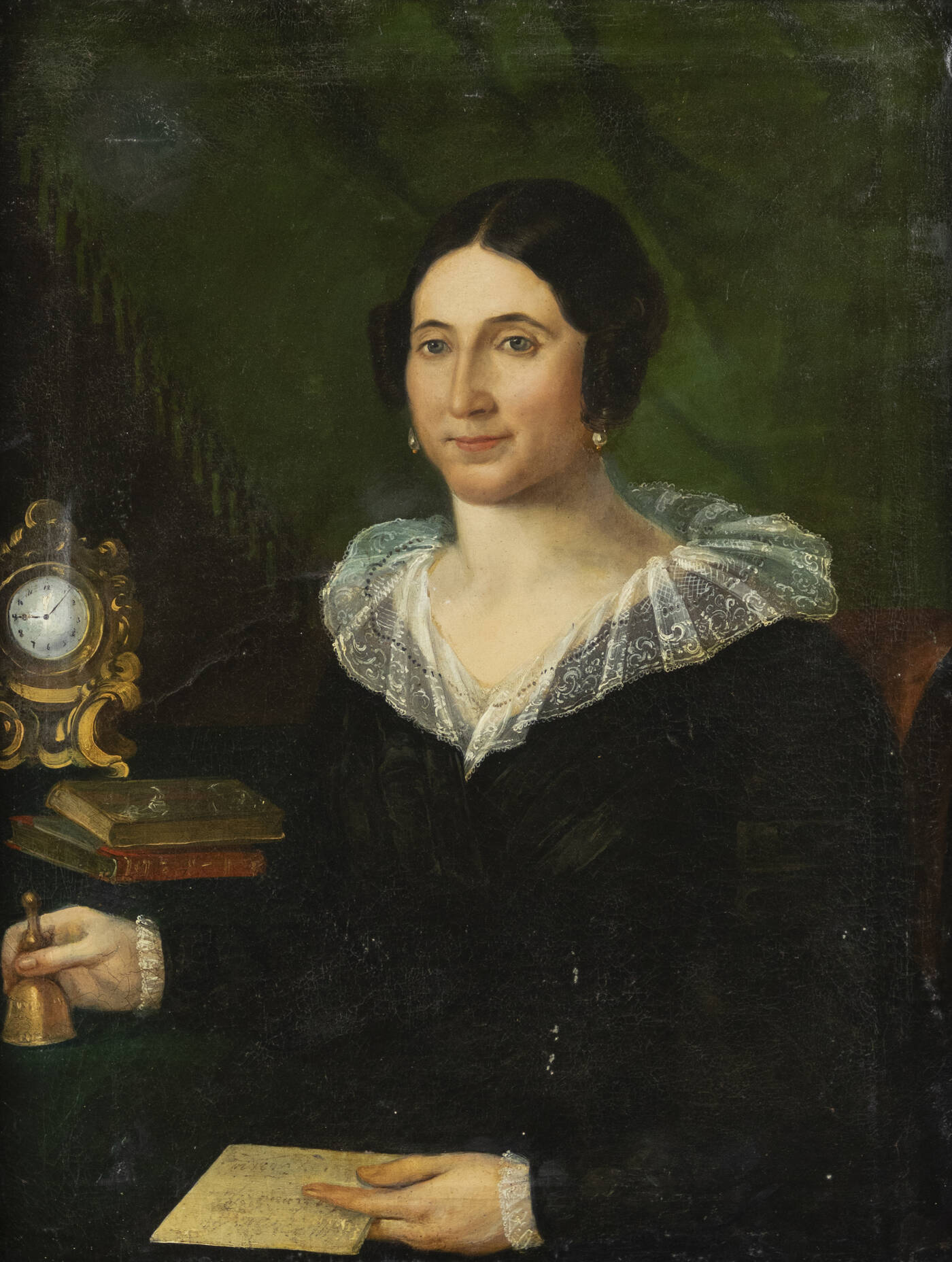 PITTORE ANONIMO DEL XIX SECOLO - 'Ritratto della signora<br>Carolina Re di Torino'