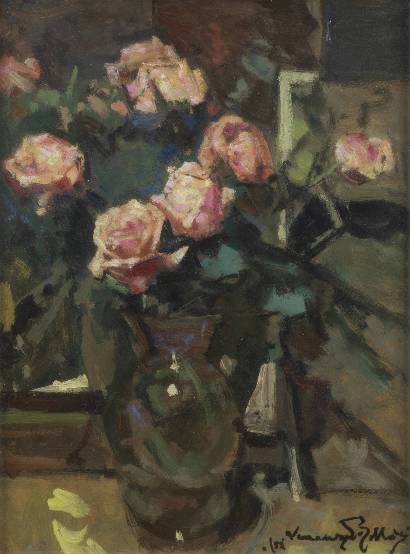 VENANZIO ZOLLA - 'Vaso di fiori' 1952<br>