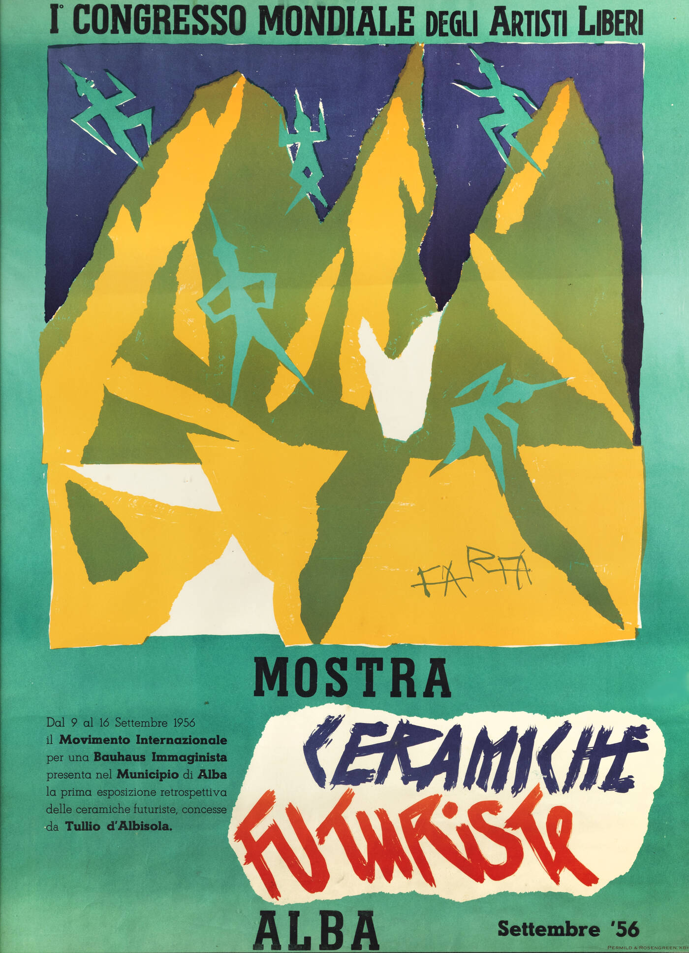 FARFA (Tommasini Vittorio Osvaldo) - 'Ceramiche futuriste' 1956