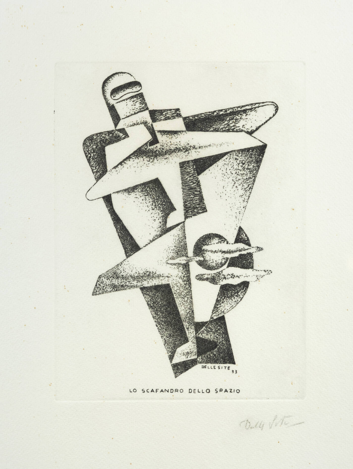 MINO DELLE SITE - 'Lo scafandro dello spazio' 1933