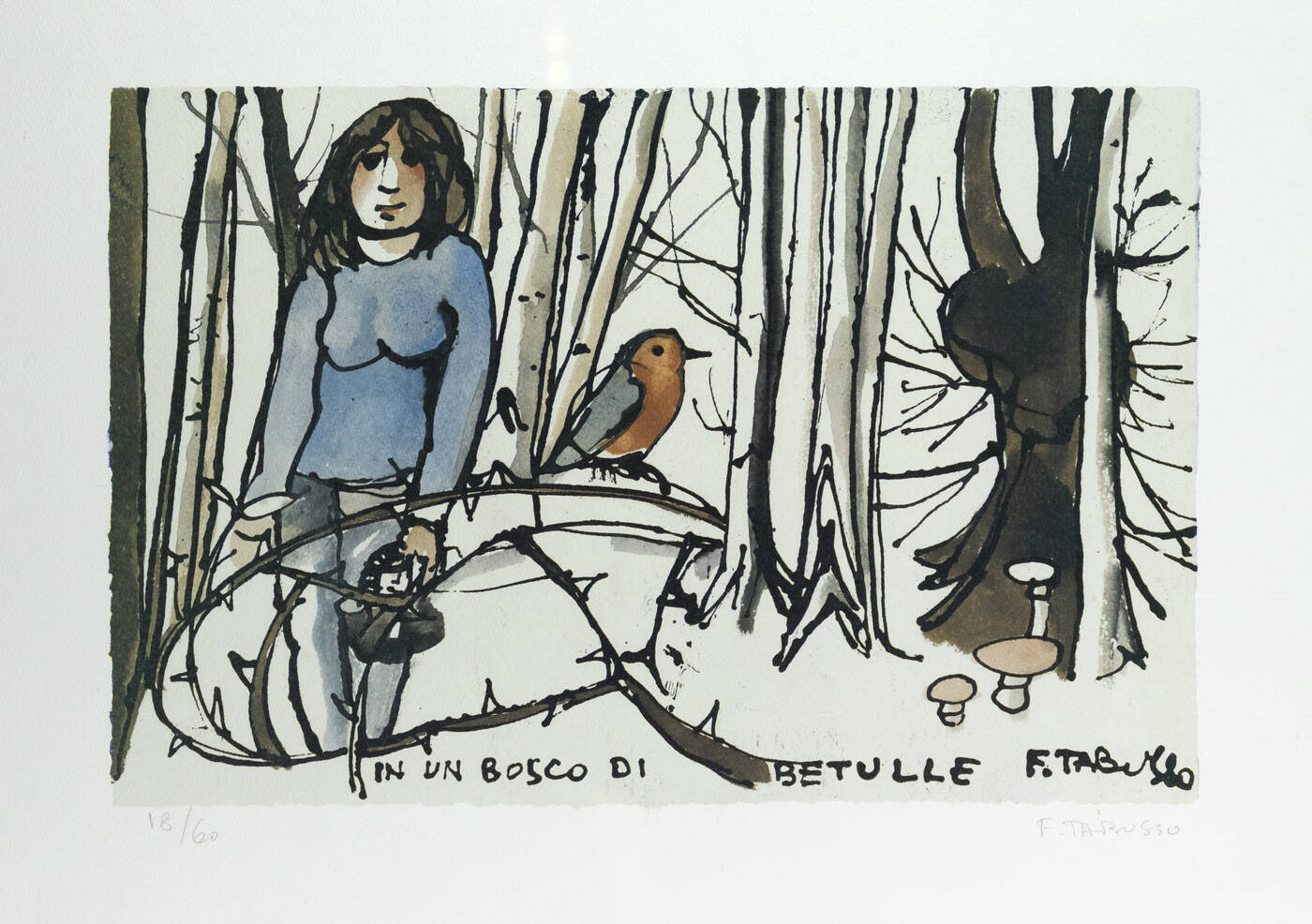 FRANCESCO TABUSSO - 'In un bosco di betulle' ante 2003