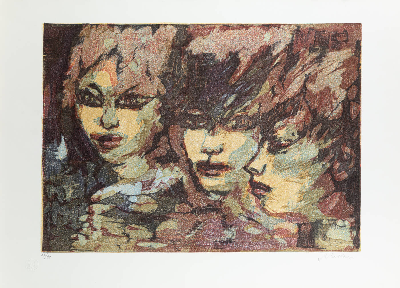 MINO MACCARI - 'Volti'