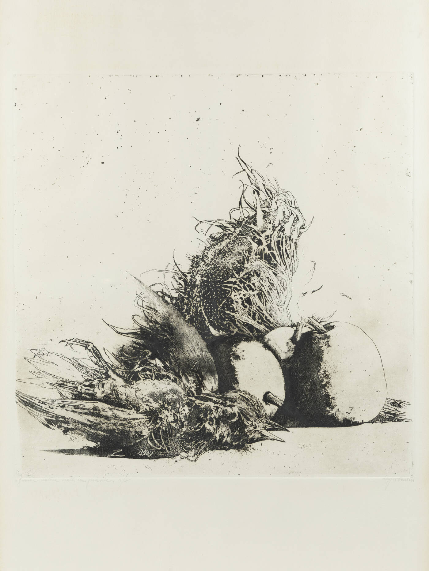 SERGIO SARONI - 'Grande natura morta con girasole'