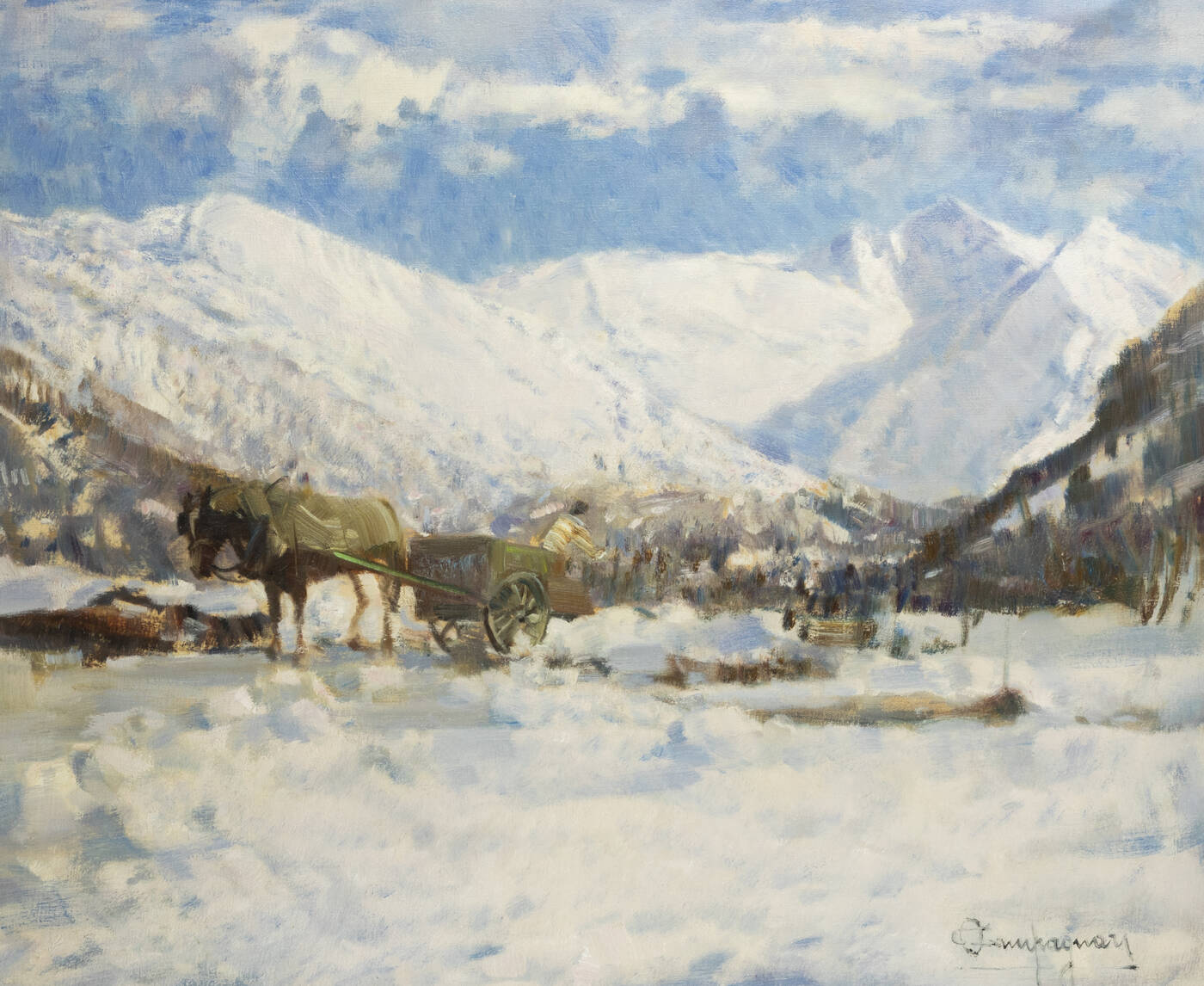 OTTORINO CAMPAGNARI - 'Dintorni di Brusson'