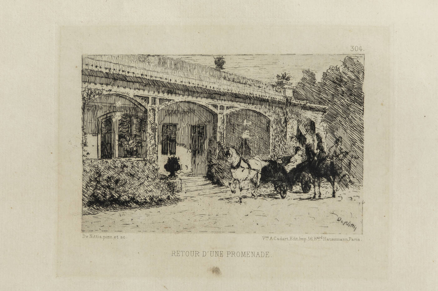 GIUSEPPE DE NITTIS - 'Retour d'une promenade'