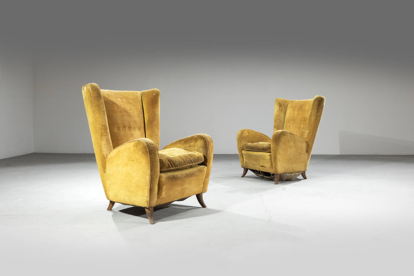 PAOLO BUFFA, attribuito - Coppia di poltrone 