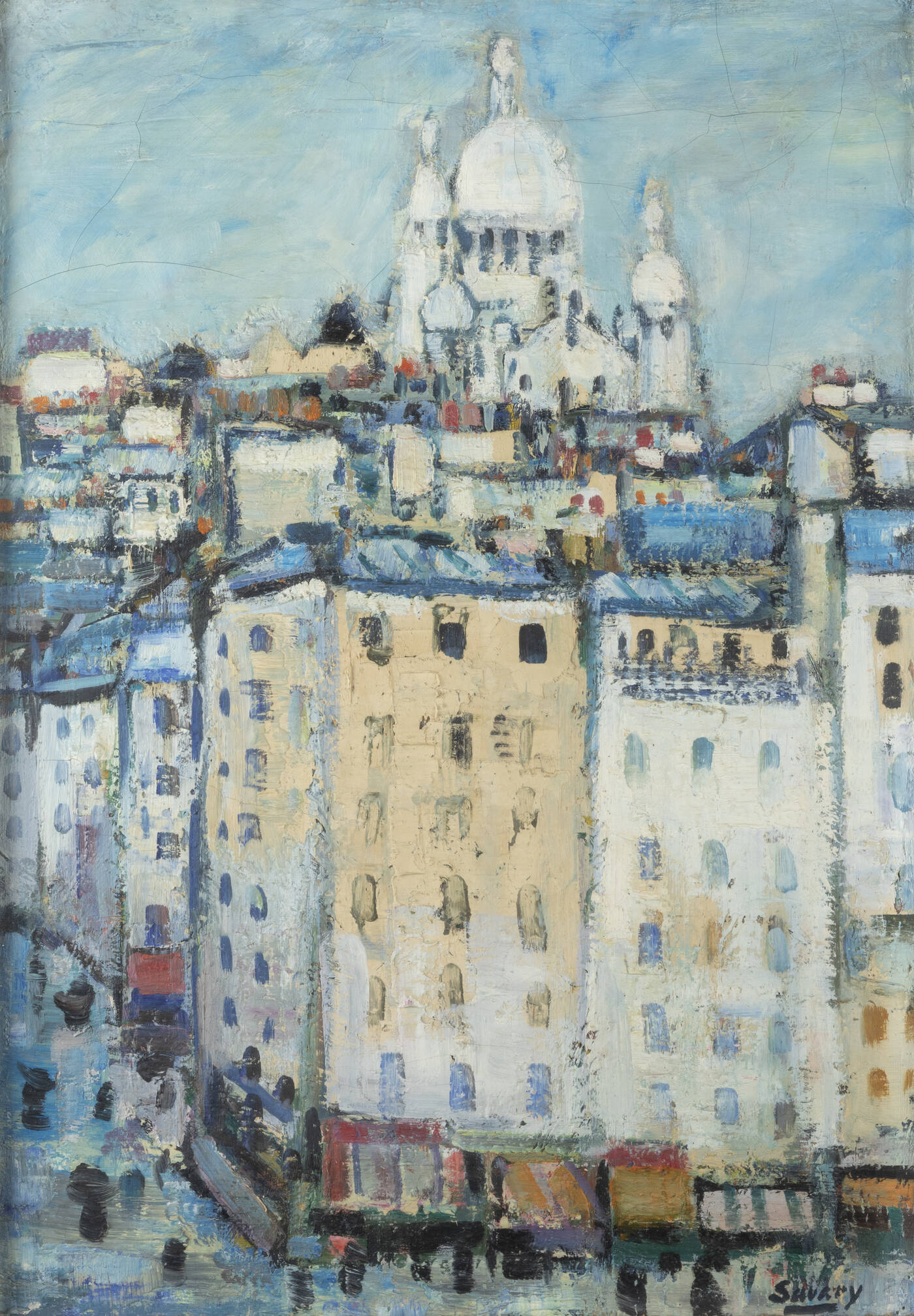 SAVARY ROBERT - 'Montmartre, le Sacre Coeur' 1963