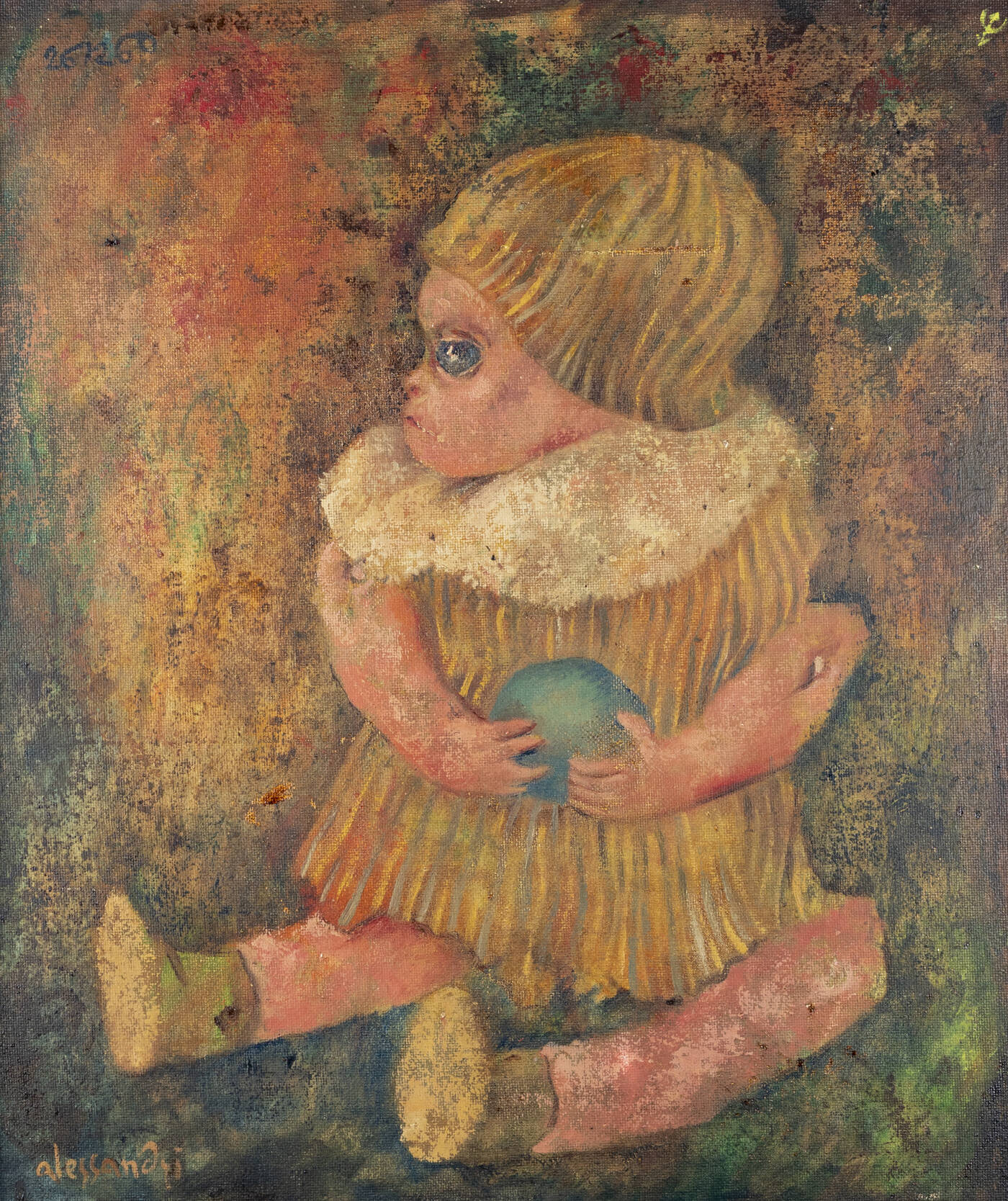 LORENZO ALESSANDRI - 'Bambola con mela azzurra n. 121' 26/12/1960