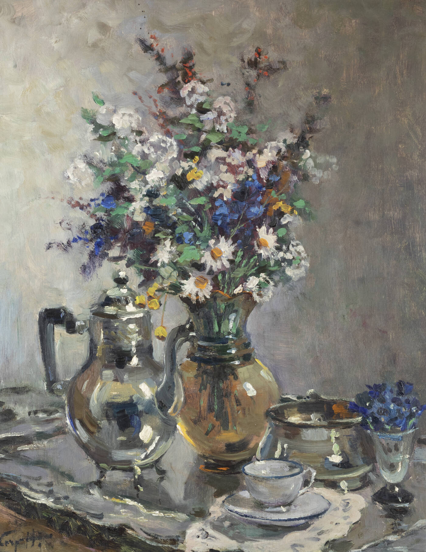 IVAN KARPOFF - 'Vaso di fiori' 1955 IVAN KARPOFF - 'Vaso di fiori' 1955
