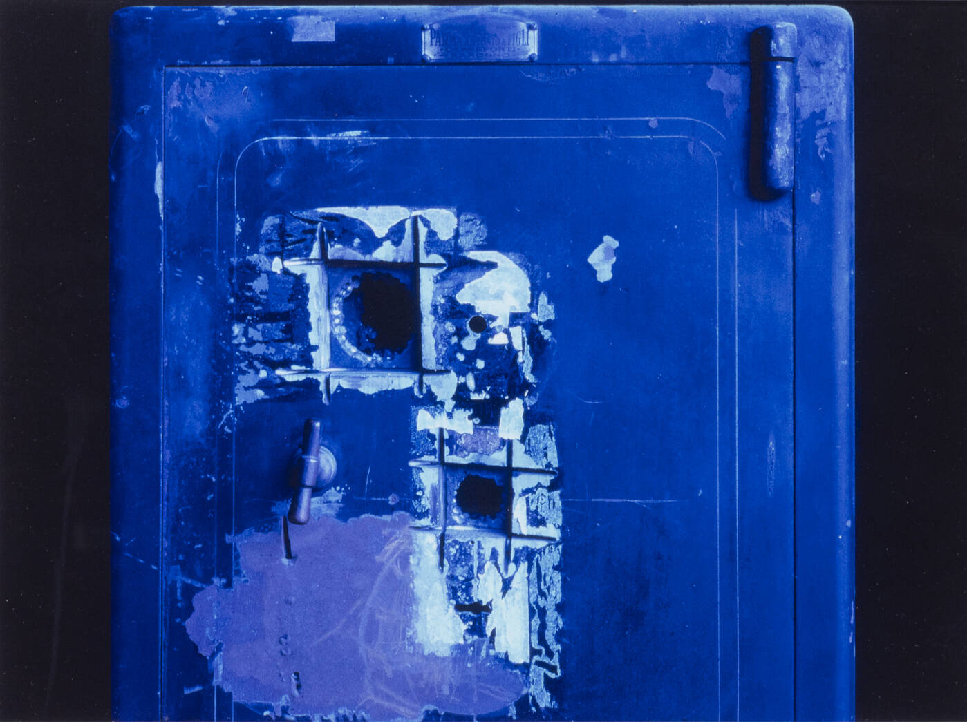 MAURIZIO CATTELAN - 'Cassaforte Svaligiata (part.)  76.400.000' 1992<br>