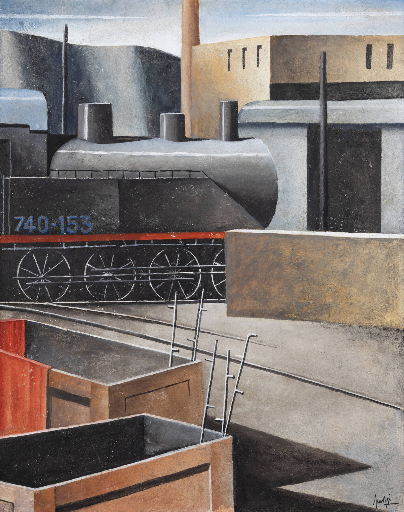 MARCELLO SCUFFI - 'Vecchi treni a deposito' 2016