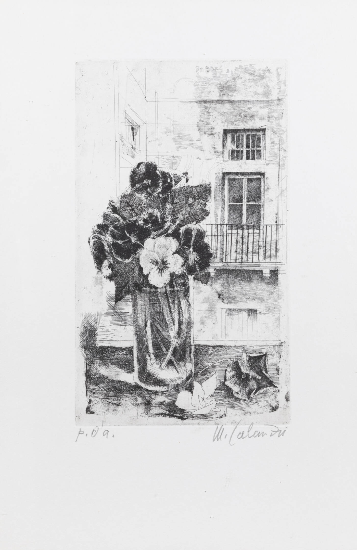 MARIO CALANDRI - 'Le viole' 1980