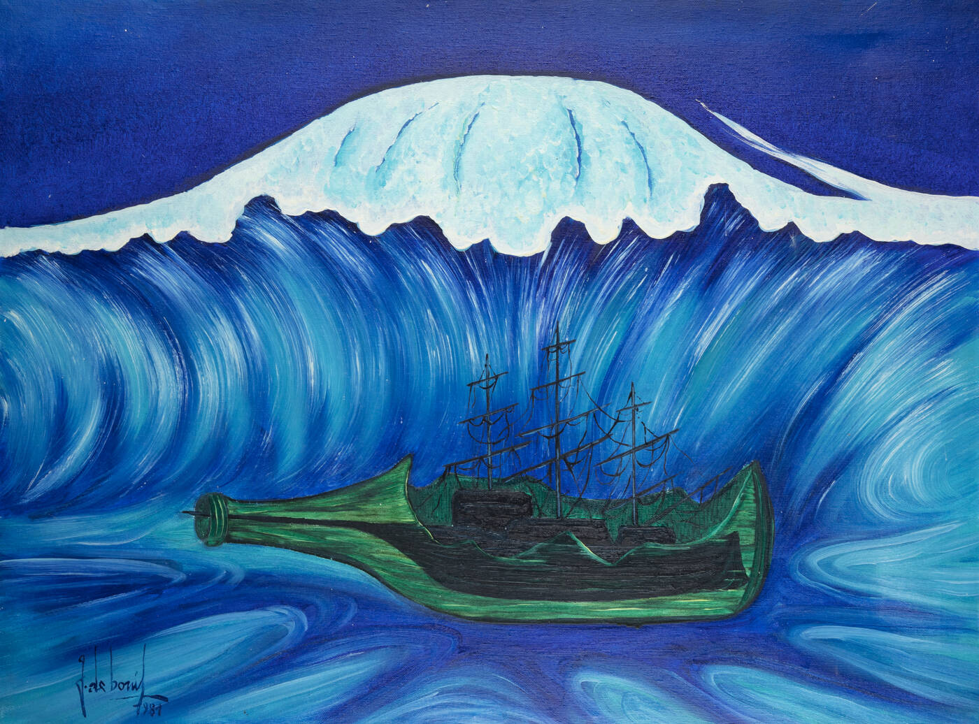 GUIDO DE BONIS - 'Apparition marine' 1981