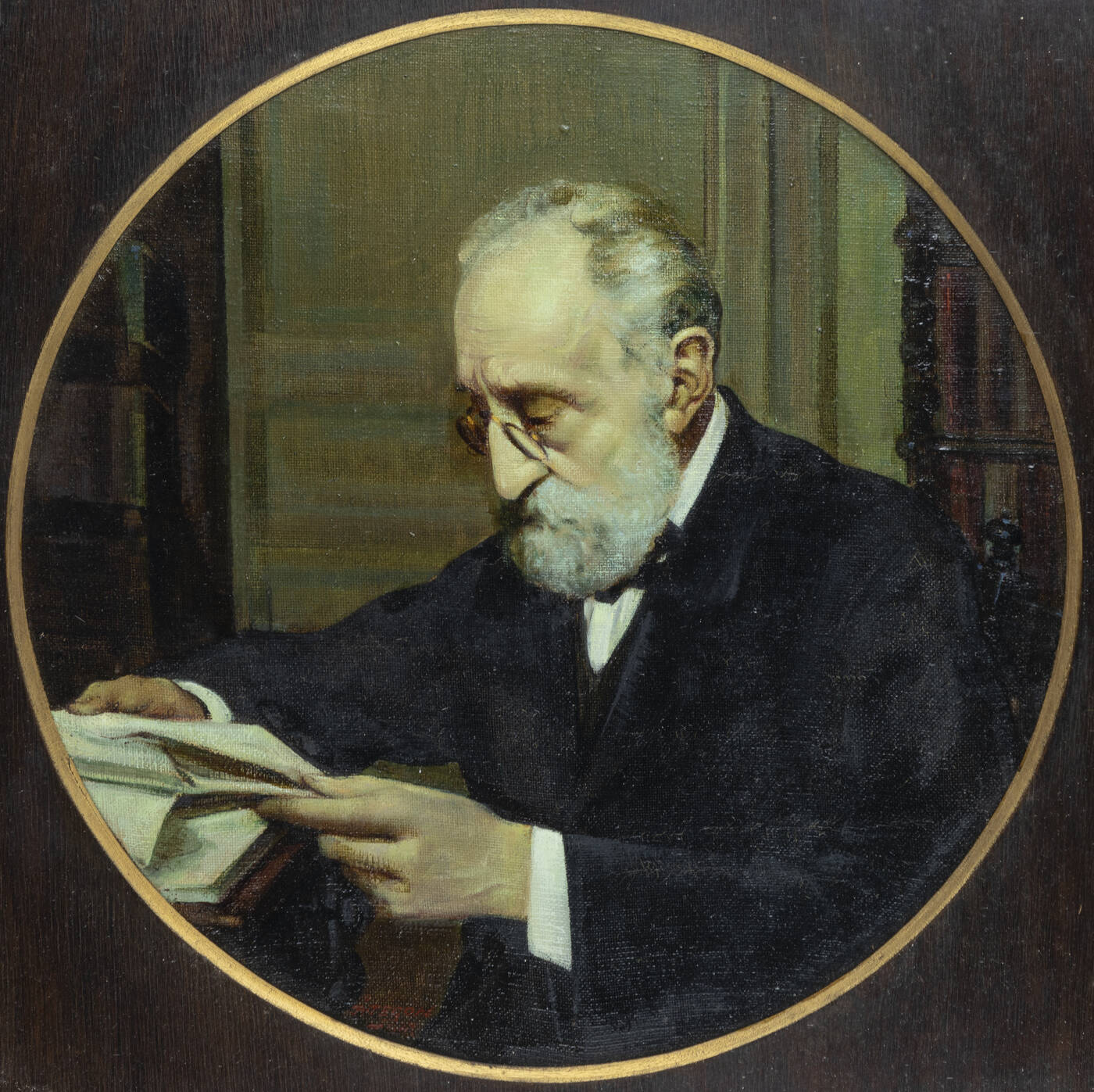 ARNALDO TEGON - 'Ritratto di uomo che legge'