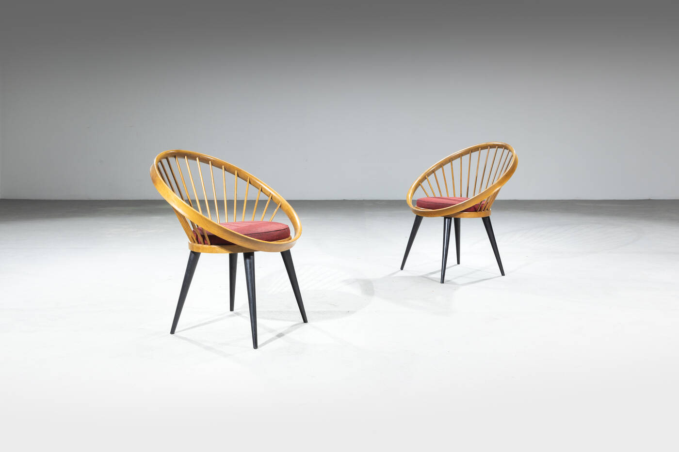 YNGVE EKSTROM - Coppia di poltroncine