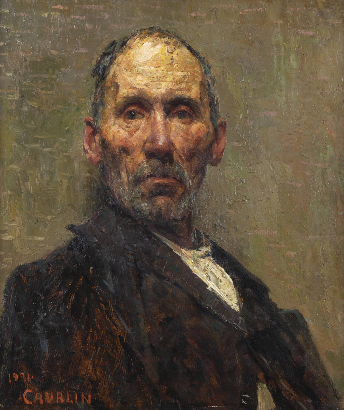 MARIO CAVALLA - 'Ritratto di uomo' 1921