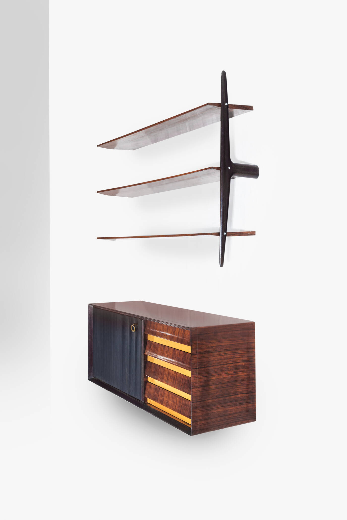 VITTORIO DASSI - Mobile sospeso con cassetti