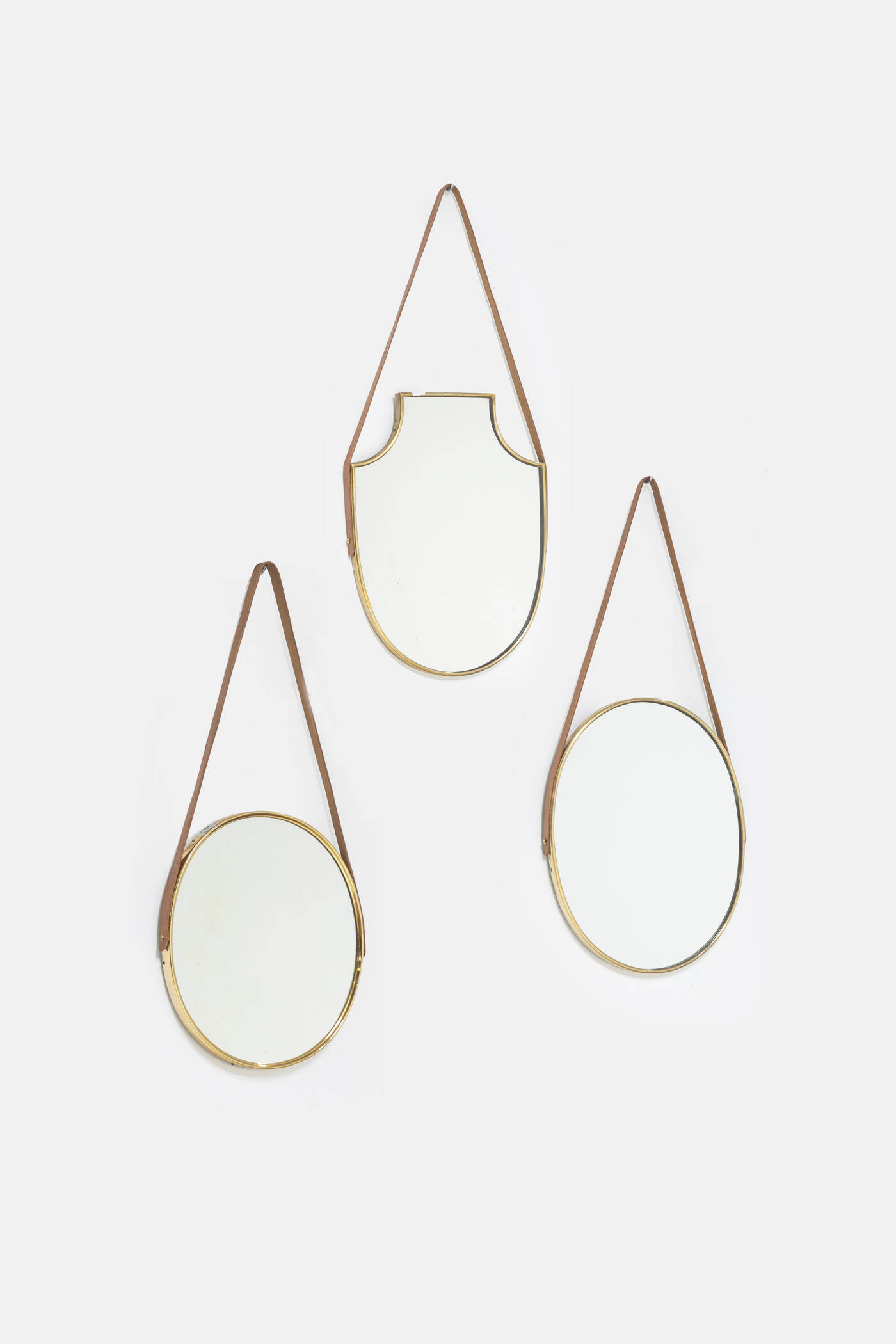 PRODUZIONE ITALIANA - Set di tre specchi da parete