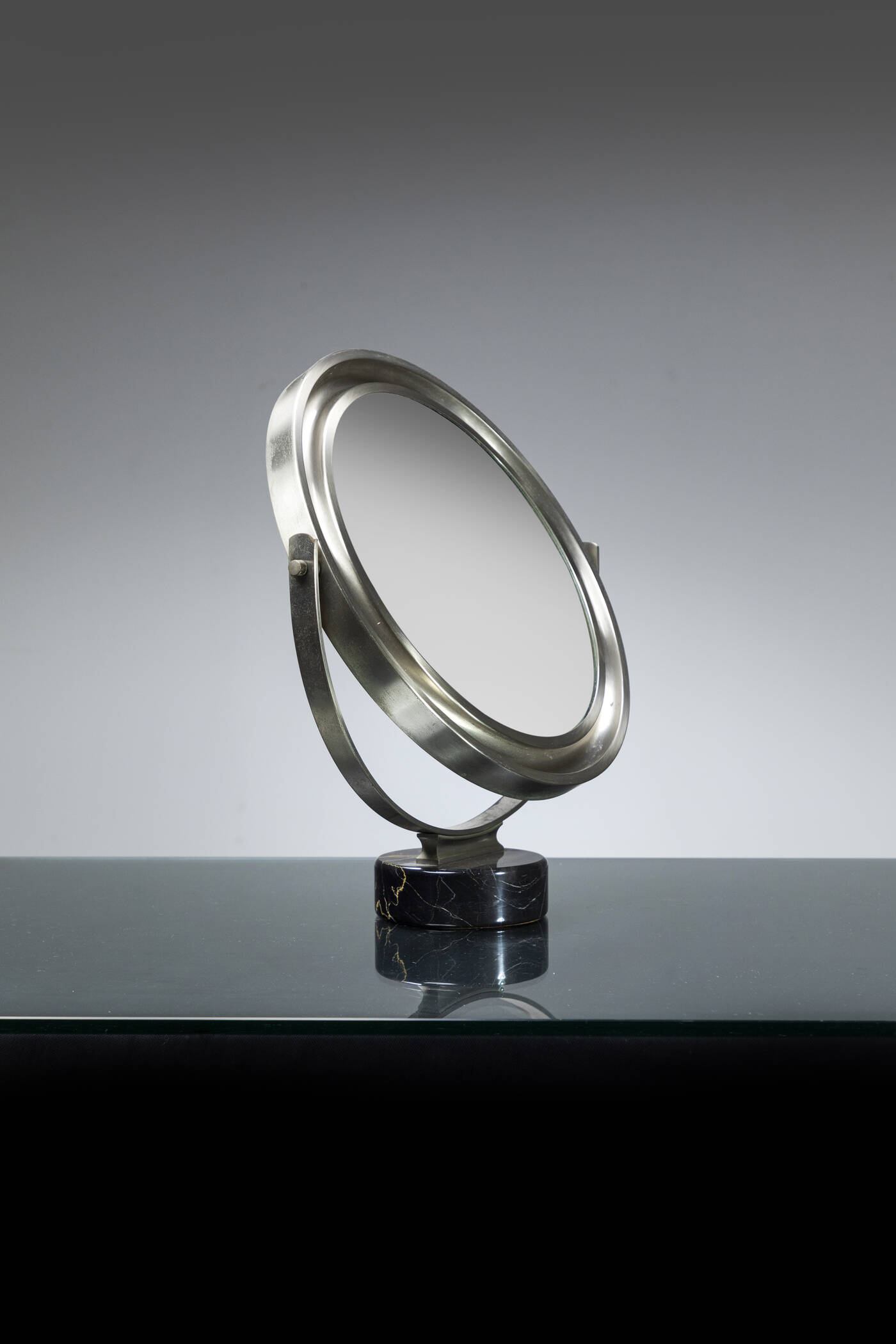 SERGIO MAZZA - Specchio da tavolo orientabile mod. Narciso