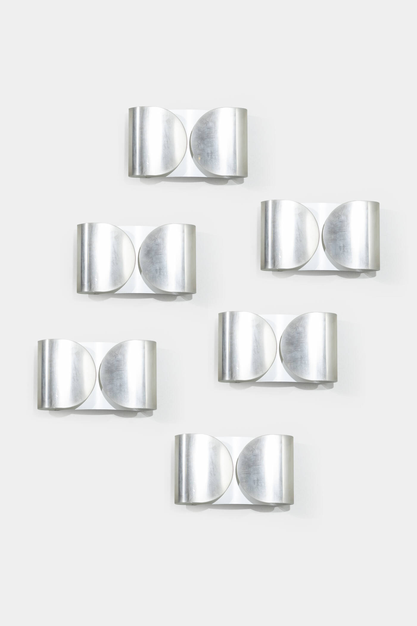 AFRA E TOBIA SCARPA - Sei lampade da parete mod. Foglio