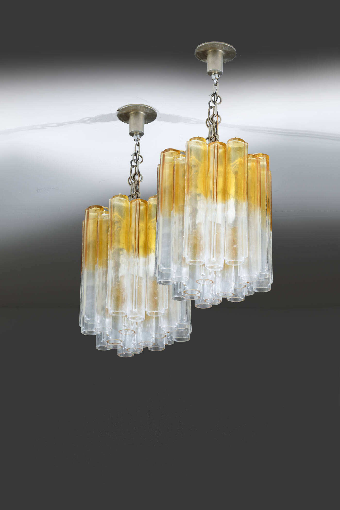 LUDOVICO DIAZ DE SANTILLANA - Coppia di lampade a sospensione mod. Calza